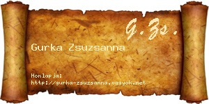 Gurka Zsuzsanna névjegykártya